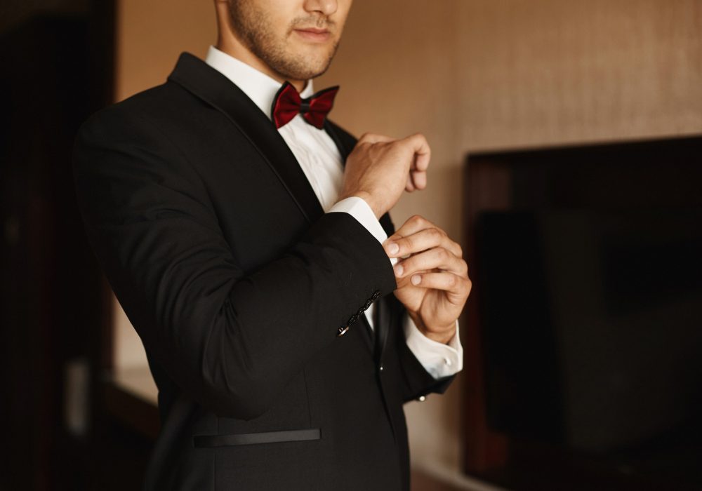Tuxes and suits are great for graduation wear.