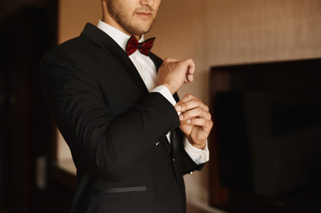 Tuxes and suits are great for graduation wear.